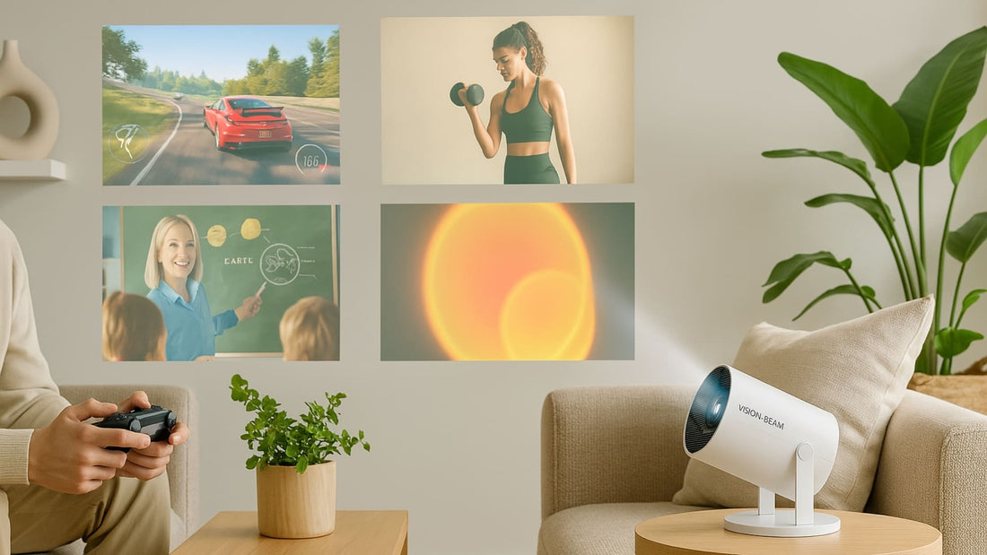10 Brilliant Ways to Use Your Vision Beam™ Projector Beyond Movie Nights
